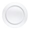 Party Central Pearl Bordered Disposable Party Plates - 10" - White - Club Pack of 120